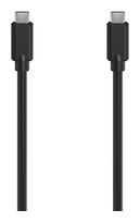 Hama 5 Gbit/s Stecker USB C auf USB C bis 100 W 1,5 m  086449 (Schwarz) f&uuml;r 10,96 Euro