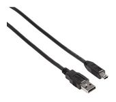 Hama 0,48 Gbit/s Stecker USB A auf Mini-USB B 1,8 m  088480 (Schwarz) f&uuml;r 15,96 Euro