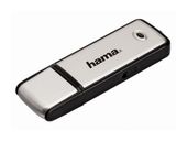 Hama USB Typ-A Stick 16 GB  090894 Fancy (Schwarz, Silber) f&uuml;r 8,99 Euro