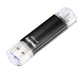 Hama USB Type-A / Micro-USB Stick 128 GB  124001 Laeta Twin (Schwarz) f&uuml;r 19,46 Euro