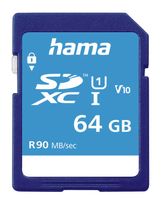 Hama SDXC Speicherkarte 64 GB Class 1 (U1) Klasse 10 124136 f&uuml;r 25,46 Euro