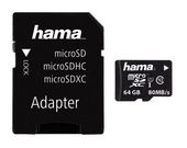 Hama MicroSDXC Speicherkarte 64 GB Klasse 10 124140 f&uuml;r 15,46 Euro
