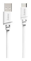 Hama 0,48 Gbit/s Stecker Rundkabel USB A auf USB C 2 m  125151 (Weiß) f&uuml;r 12,99 Euro