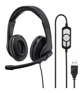 Hama Over Ear Kopfhörer Kabelgebunden USB Typ-A  139924 HS-USB300 (Schwarz) f&uuml;r 13,96 Euro