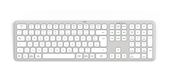 Hama Heimbüro Tastatur RF Wireless + Bluetooth 2.4 GHz  173064 WK-550 (Grau, Weiß) f&uuml;r 45,46 Euro