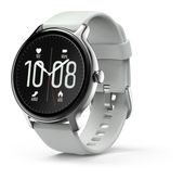 Hama Digital 45 mm Smartwatch Rund IP68 144 h 220 ppi  178609 Fit Watch 4910 (Silber) f&uuml;r 43,46 Euro