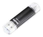 Hama USB Type-A / Micro-USB Stick 256 GB  181071 Laeta Twin (Schwarz) f&uuml;r 39,46 Euro