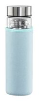 Hama Borosilikatglas, Silikon  181598 Trinkflasche 0,45l (Blau, Transparent) f&uuml;r 19,99 Euro