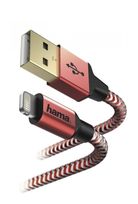 Hama Stecker Lightning auf USB C 1,5 m  183310 Reflective (Rot) f&uuml;r 14,46 Euro