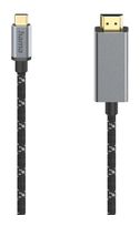 Hama Stecker Gerade HDMI auf USB Typ-C 1,5 m  200509 (Schwarz) f&uuml;r 30,96 Euro