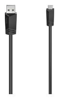 Hama 0,48 Gbit/s Stecker Mini-USB B auf USB A 1,5 m  200606 (Schwarz) f&uuml;r 10,96 Euro