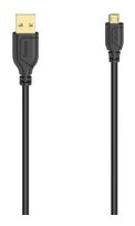 Hama 0,48 Gbit/s Stecker Micro-USB A auf USB A 0,75 m  200610 Flexi-Slim (Schwarz) f&uuml;r 11,46 Euro