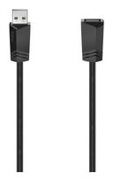 Hama 0,48 Gbit/s Stecker USB A auf USB A Buchse 3 m  200620 (Schwarz) f&uuml;r 11,96 Euro