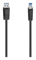 Hama 5 Gbit/s Stecker USB A auf USB B 1,5 m  200625 (Schwarz) f&uuml;r 12,96 Euro