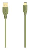 Hama 0,48 Gbit/s Stecker USB C auf USB A 0,75 m  200637 Flexi-Slim (Grün) f&uuml;r 12,96 Euro