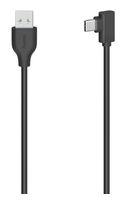 Hama 0,48 Gbit/s Stecker USB A auf USB C Abgewinkelt 0,75 m  200646 (Schwarz) f&uuml;r 12,96 Euro