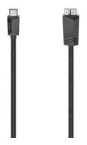 Hama 5 Gbit/s Stecker USB C auf Micro-USB A 0,25 m  200654 (Schwarz) f&uuml;r 11,99 Euro