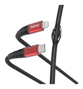 Hama Stecker Lightning auf USB C 1,5 m  201541 Extreme (Schwarz, Rot) f&uuml;r 33,96 Euro