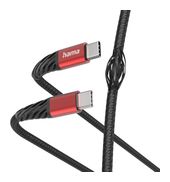 Hama 0,48 Gbit/s Stecker USB C auf USB C 1,5 m  201542 Extreme (Schwarz, Rot) f&uuml;r 21,96 Euro