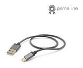 Hama 0,48 Gbit/s Stecker USB A auf Micro-USB B 1,5 m  201549 Metall (Anthrazit) f&uuml;r 16,46 Euro