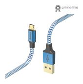 Hama 0,48 Gbit/s Stecker USB A auf Micro-USB B 1,5 m  201555 Reflective (Blau) f&uuml;r 17,46 Euro