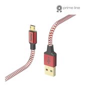 Hama 0,48 Gbit/s Stecker USB A auf Micro-USB B 1,5 m  201556 Reflective (Rot) f&uuml;r 16,96 Euro