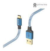 Hama 0,48 Gbit/s Stecker USB A auf USB C 1,5 m  201558 Reflective (Blau) f&uuml;r 18,96 Euro