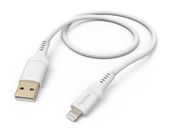 Hama Stecker Lightning auf USB A 1,5 m  201568 Flexible (Weiß) f&uuml;r 21,46 Euro