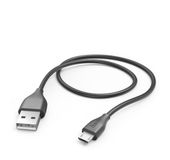 Hama 0,48 Gbit/s Stecker Micro-USB A auf USB A 1,5 m  201586 (Schwarz) f&uuml;r 11,99 Euro