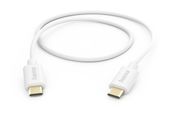 Hama 0,48 Gbit/s Stecker USB C auf USB C 1 m  201590 (Weiß) f&uuml;r 12,99 Euro