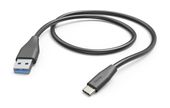 Hama 0,48 Gbit/s Stecker USB A auf USB C 1,5 m  201595 (Schwarz) f&uuml;r 14,99 Euro