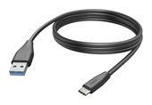 Hama 0,48 Gbit/s Stecker USB C auf USB A 3 m  201597 (Schwarz) f&uuml;r 19,46 Euro