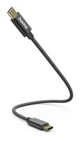 Hama 0,48 Gbit/s Stecker USB C auf USB C 0,2 m  201604 (Schwarz) f&uuml;r 12,99 Euro