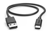 Hama 0,48 Gbit/s Stecker USB A auf USB C 0,5 m  201705 (Schwarz) f&uuml;r 7,99 Euro
