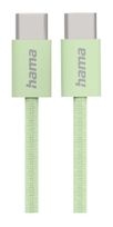 Hama 0,48 Gbit/s Stecker USB C auf USB C 1 m  201726 Fabric (Grün) f&uuml;r 17,96 Euro