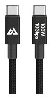 Hama 10 Gbit/s Stecker USB C auf USB C bis 100 W 1,2 m  201765 (Schwarz) f&uuml;r 22,96 Euro