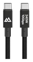Hama 10 Gbit/s Stecker USB C auf USB C bis 240 W 1,2 m  201766 (Schwarz) f&uuml;r 24,99 Euro