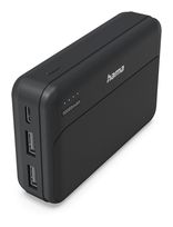 Hama 10000 mAh Powerbank USB Typ-C  201770 Pocket 10 (Schwarz) f&uuml;r 14,99 Euro