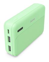 Hama 10000 mAh Powerbank USB Typ-C  201771 Pocket 10 (Grün) f&uuml;r 14,99 Euro