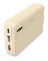 Hama 10000 mAh Powerbank USB Typ-C  201773 Pocket 10 (Sand) f&uuml;r 14,99 Euro