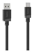 Hama 0,48 Gbit/s Stecker USB A auf USB C 0,5 m  201818 (Schwarz) f&uuml;r 5,99 Euro