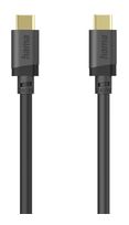 Hama 5 Gbit/s Stecker Rundkabel USB C auf USB C bis 240 W 1,5 m  202009 (Schwarz) f&uuml;r 19,46 Euro