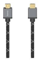 Hama 48 Gbit/s Stecker Gerade HDMI auf HDMI Typ A (Standard) 2 m  205239 (Schwarz, Grau) f&uuml;r 24,96 Euro