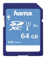 Hama SDXC Speicherkarte 64 GB Class 1 (U1) Klasse 10 213110 f&uuml;r 25,46 Euro