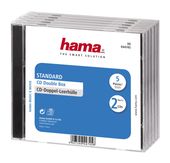 Hama CD Double Jewel Case Standard, Pack 5 f&uuml;r 5,99 Euro