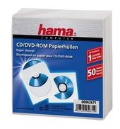 Hama CD-ROM Paper Sleeves 50, White f&uuml;r 4,89 Euro