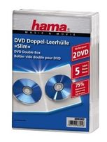 Hama Double DVD Jewel Case, Slim 5 , transparent f&uuml;r 5,99 Euro