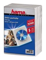 Hama DVD-Leerhülle 5, Transparent f&uuml;r 5,39 Euro