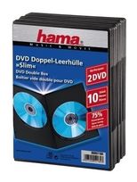 Hama DVD Slim Double-Box 10, Black f&uuml;r 9,49 Euro