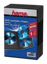Hama DVD Triple Box, black, pack of 5 f&uuml;r 9,49 Euro